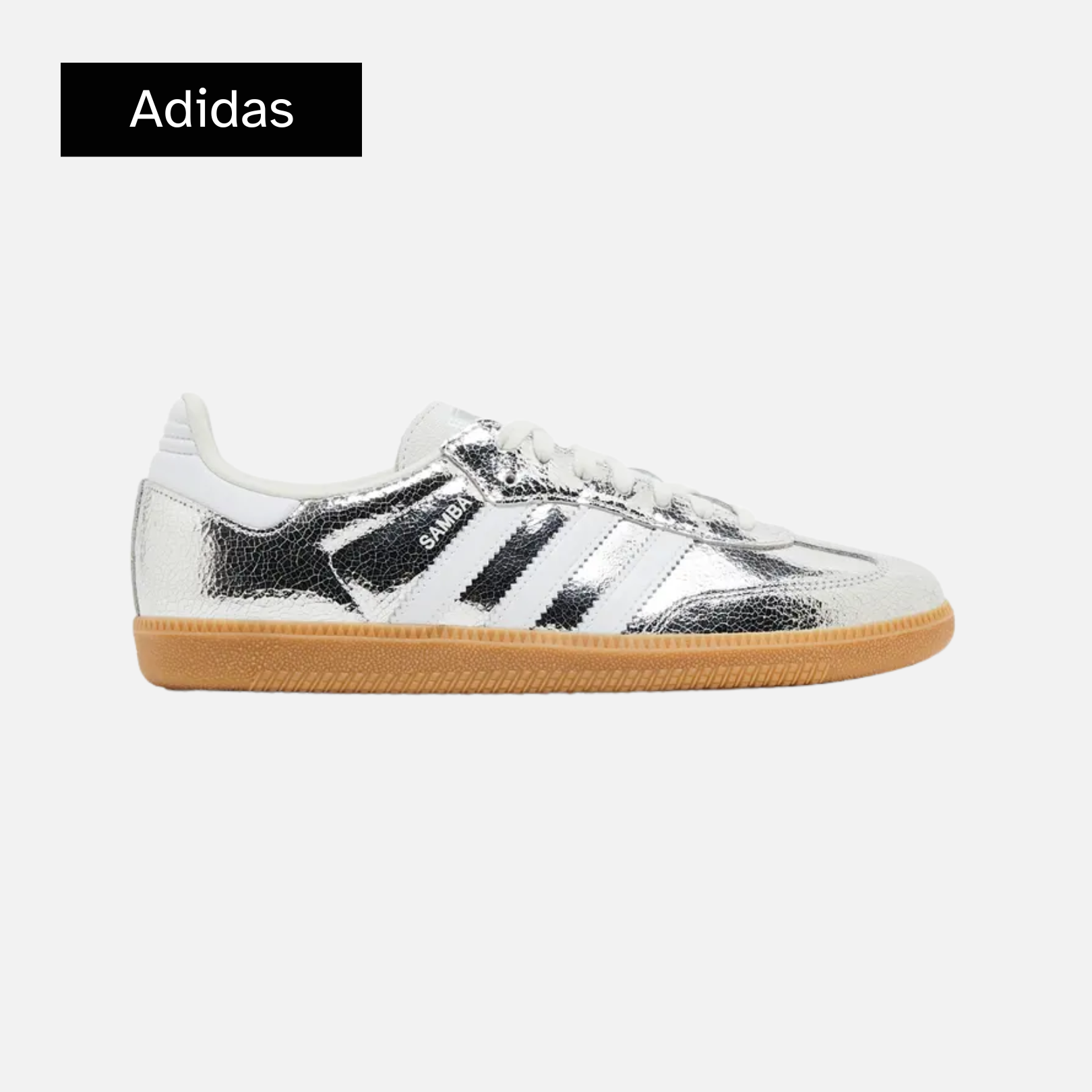 Adidas Wmns Samba OG 'Silver Metallic Cracked Leather
