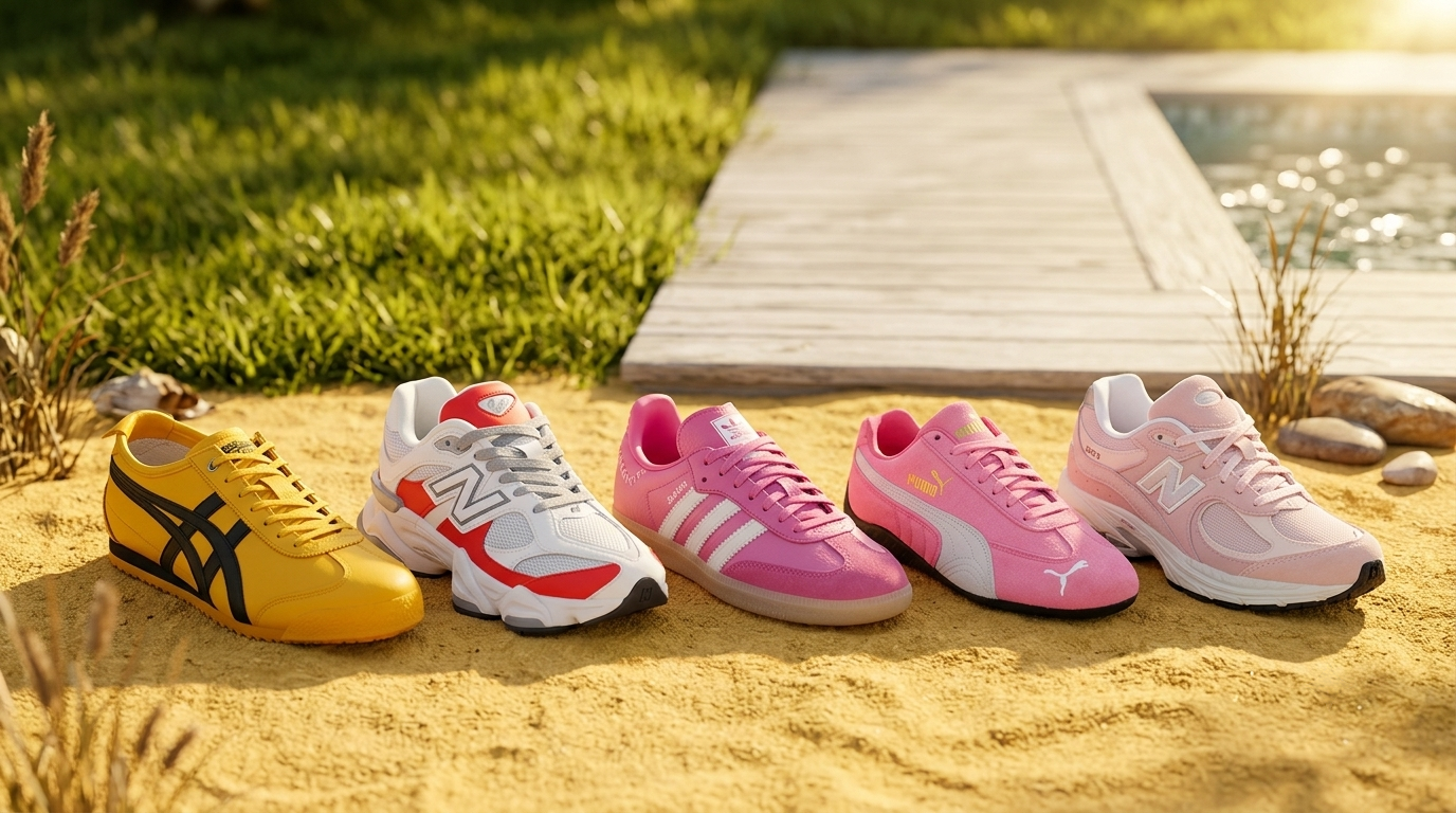 The Best Pop-of-Color Sneakers to Wake Up Simple Summer Outfits