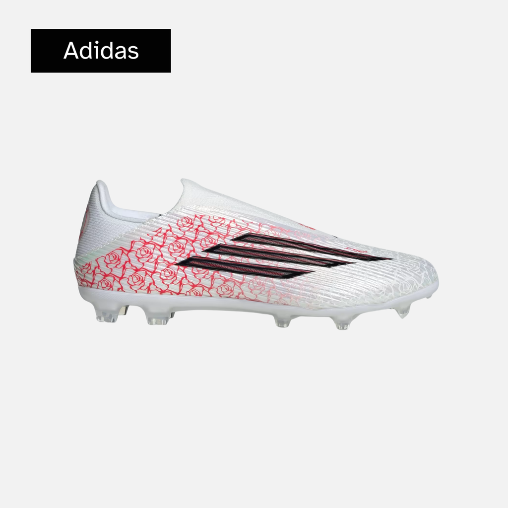 Lamine Yamal x adidas F50 League Laceless FG MG 'White Black Lucid Red'
