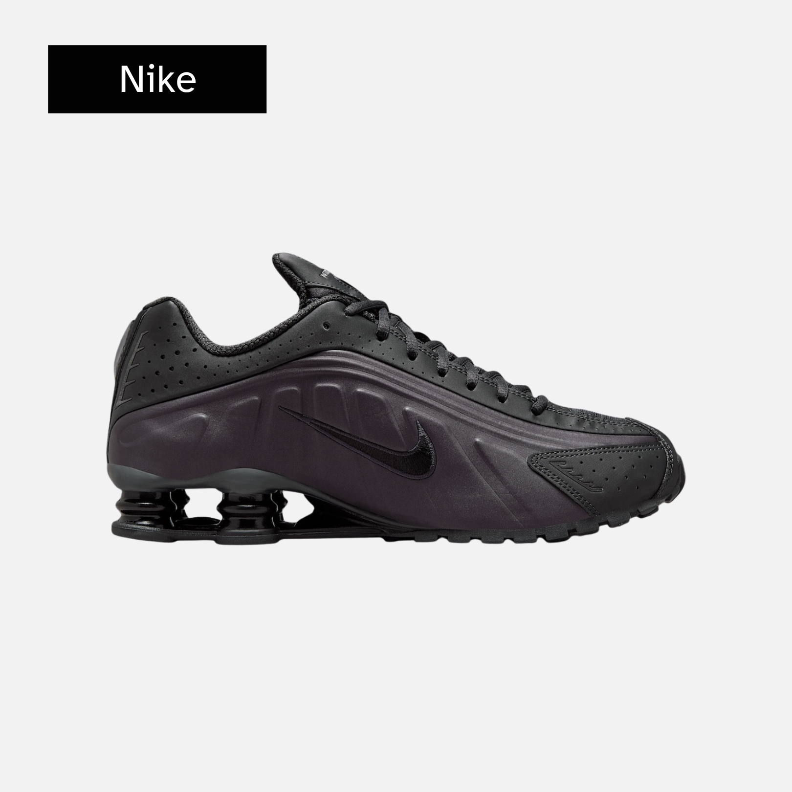 Nike Shox R4 'Black Cave Purple'