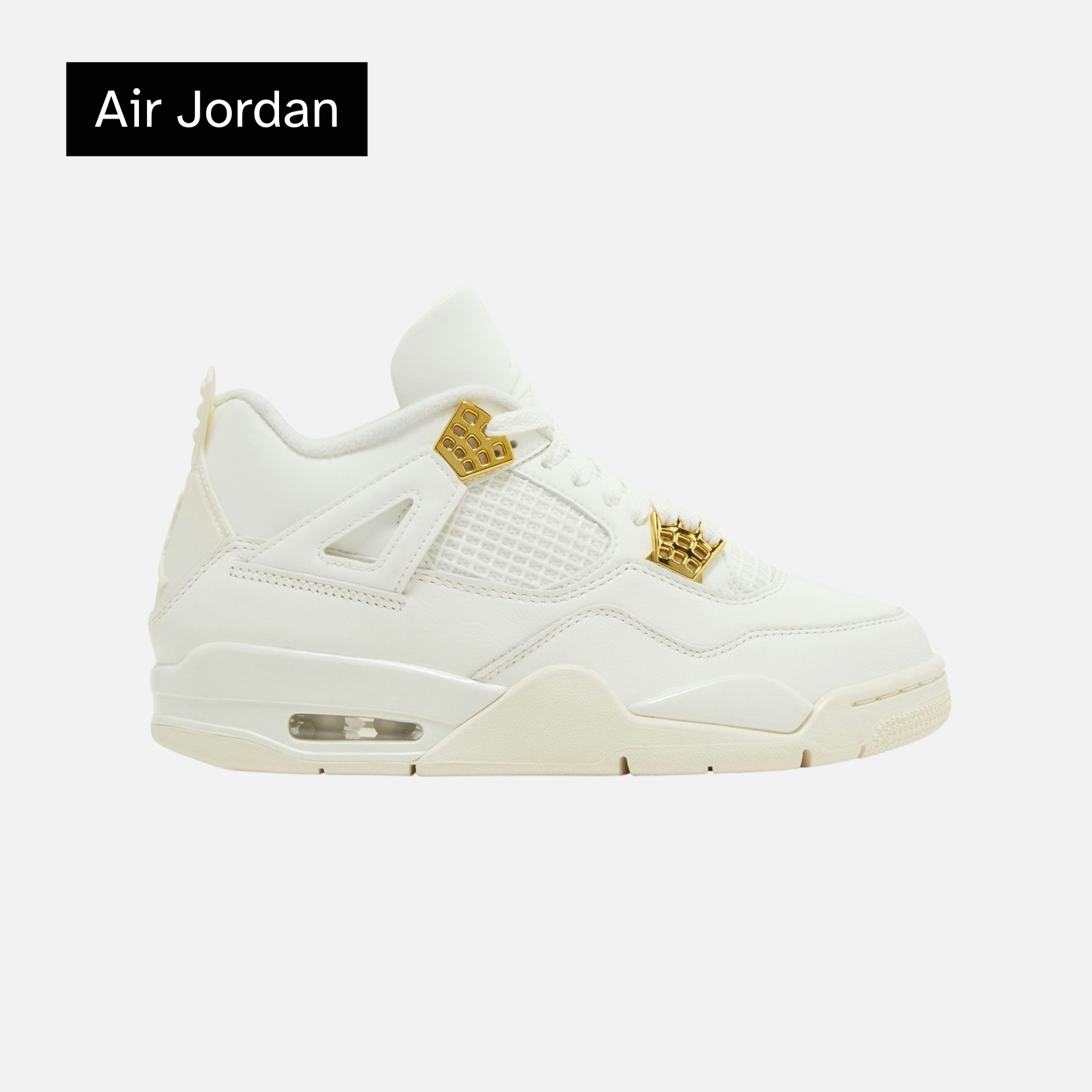 Wmns Air Jordan 4 Retro 'Metallic Gold'
