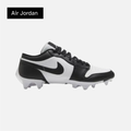Air Jordan 1 Low TD Cleat 'Black White' 2023