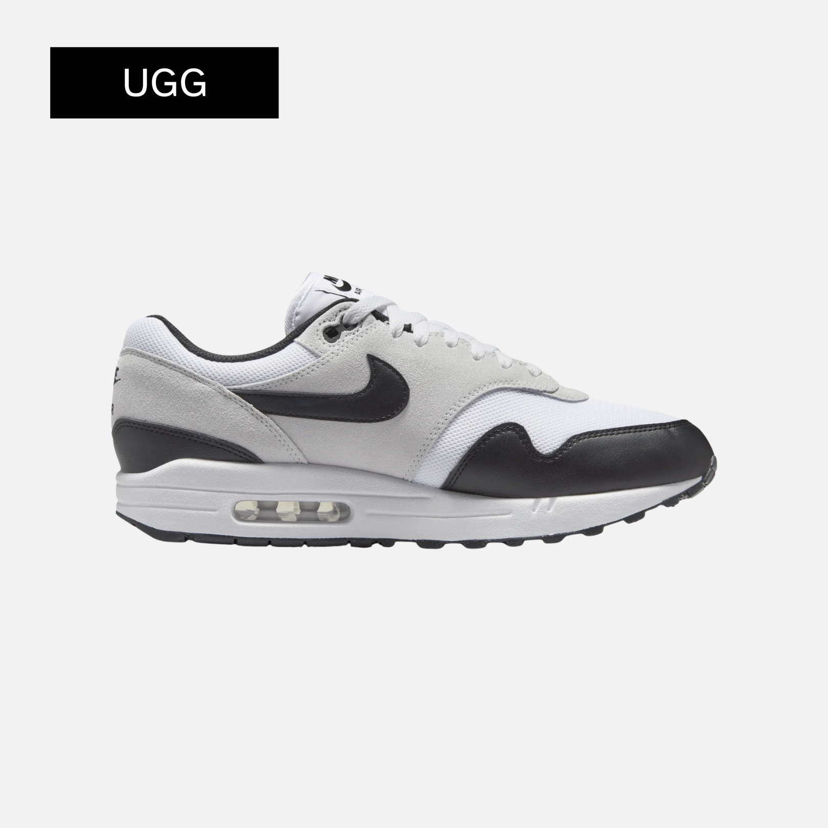 Air Max 1 Essential 'White Pure Platinum Black'