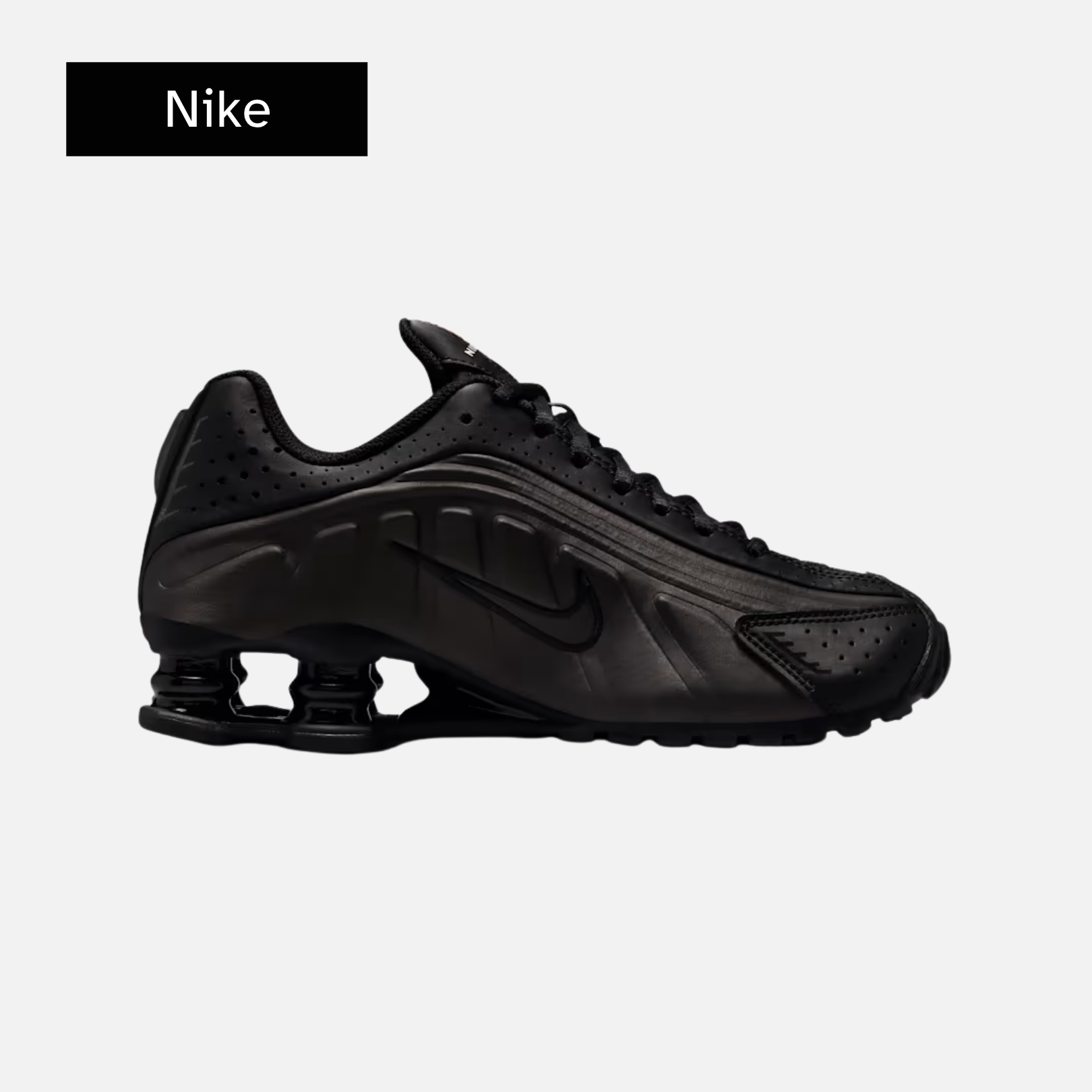 Nike Shox R4 GS 'Triple Black'