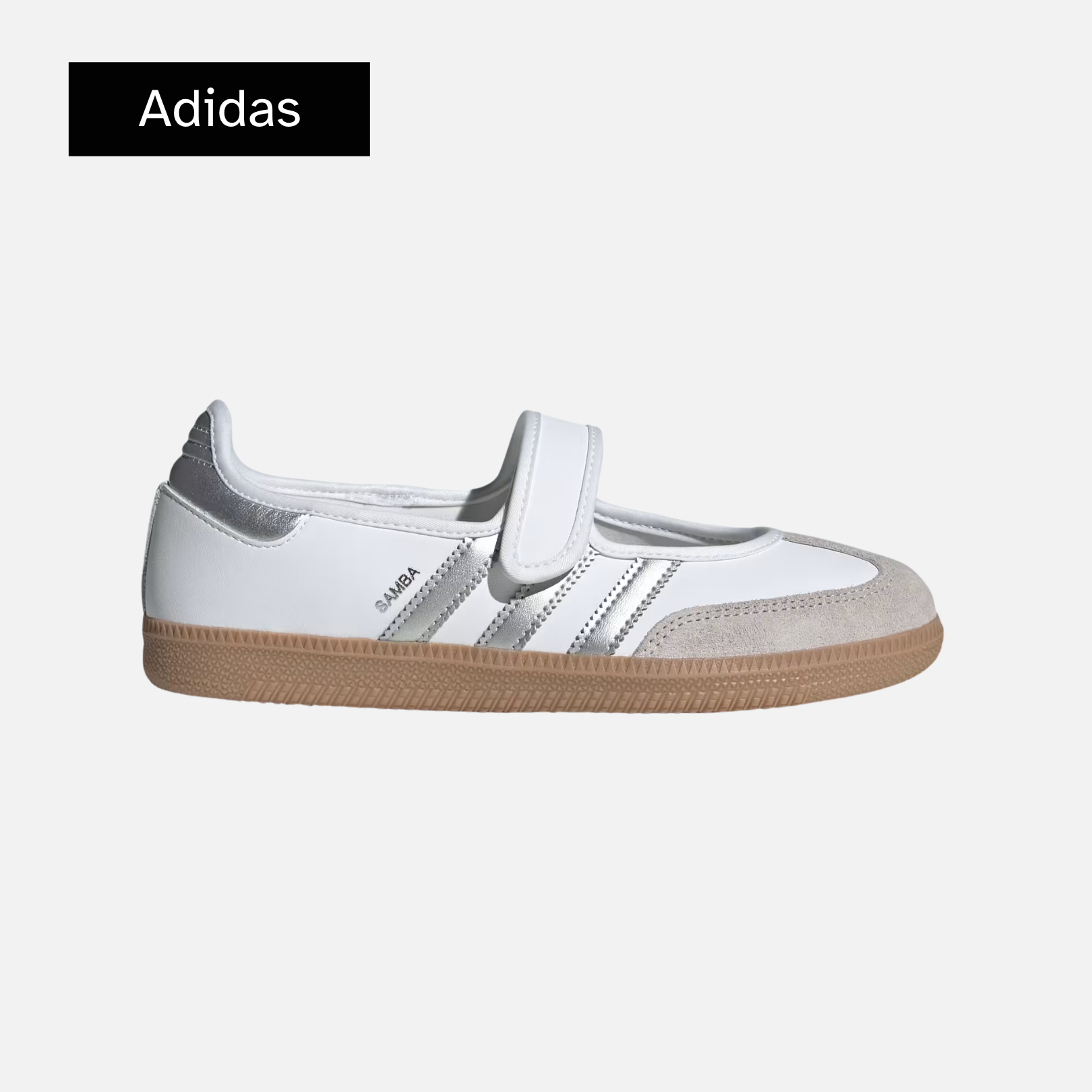 adidas Wmns Samba Jane 'Footwear White Silver Metallic Gum'