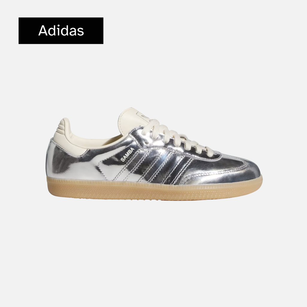adidas Samba OG Silver Metallic Gum wmns