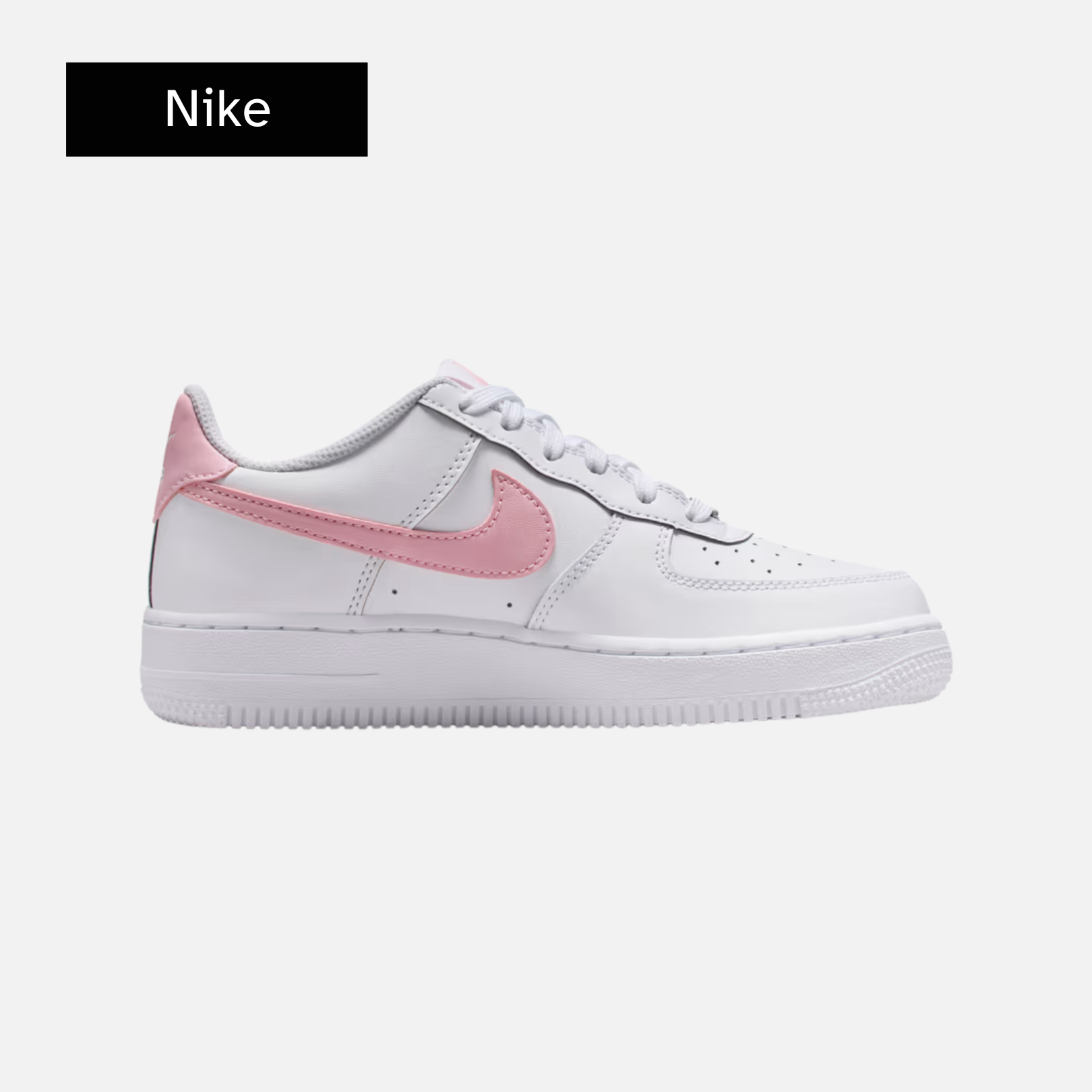 Nike Air Force 1 GS 'White Medium Soft Pink'