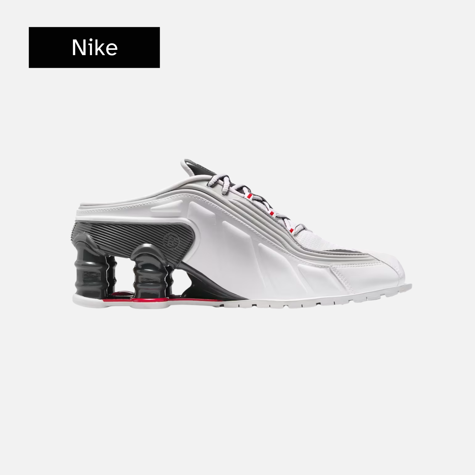 Martine Rose x Nike Wmns Shox Mule MR4 'Metallic Platinum Varsity Red'