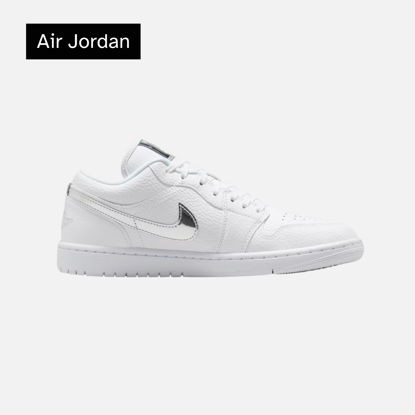 Air Jordan Wmns 1 Low SE 'White Metallic Silver'