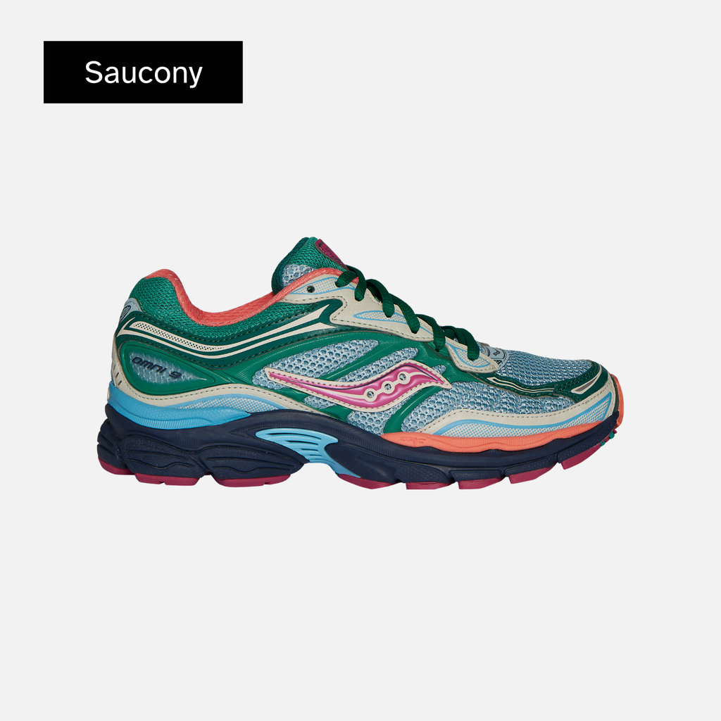 Saucony Wmns ProGrid Omni 9 'Spruce Sterling Orange' Foot Locker Exclusive