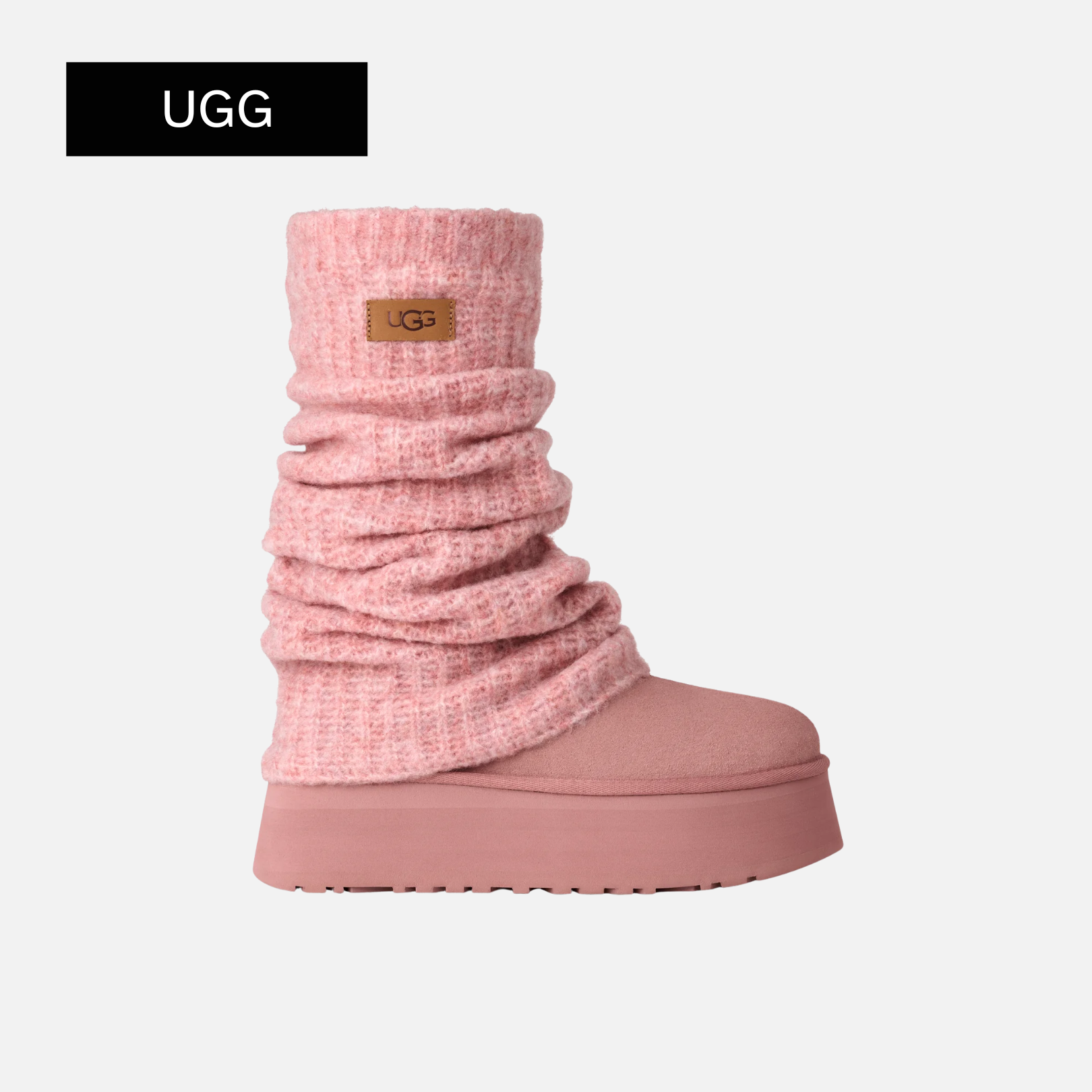 UGG Wmns Classic Mini Dipper Legwarmer 'Pink Dawn'