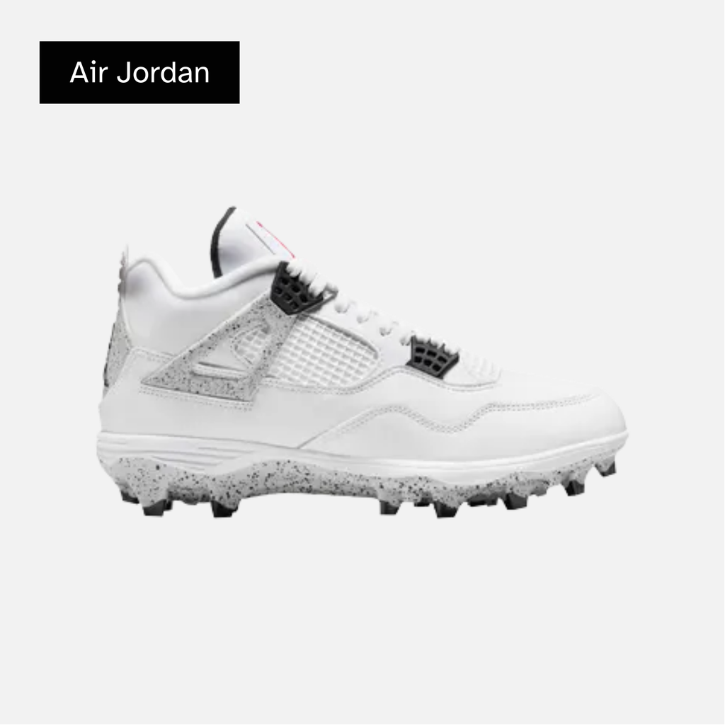 Air Jordan 4 Retro TD Cleat 'White Cement'
