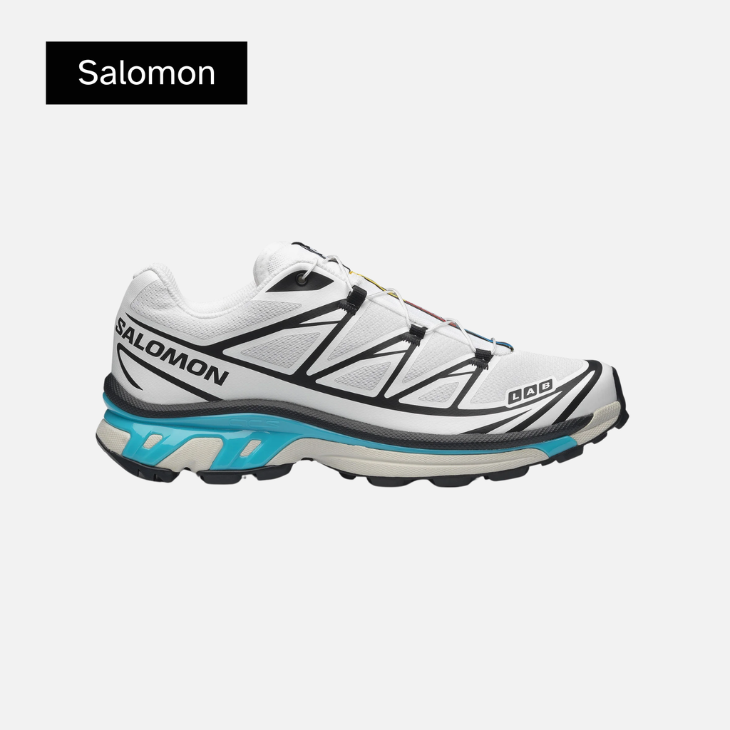 Salomon XT-6 'Black White Blue Curacao'
