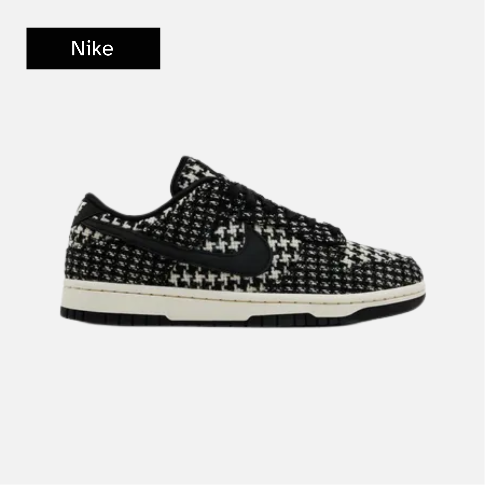 Harris Tweed x Nike Wmns Dunk Low 'Black Phantom'