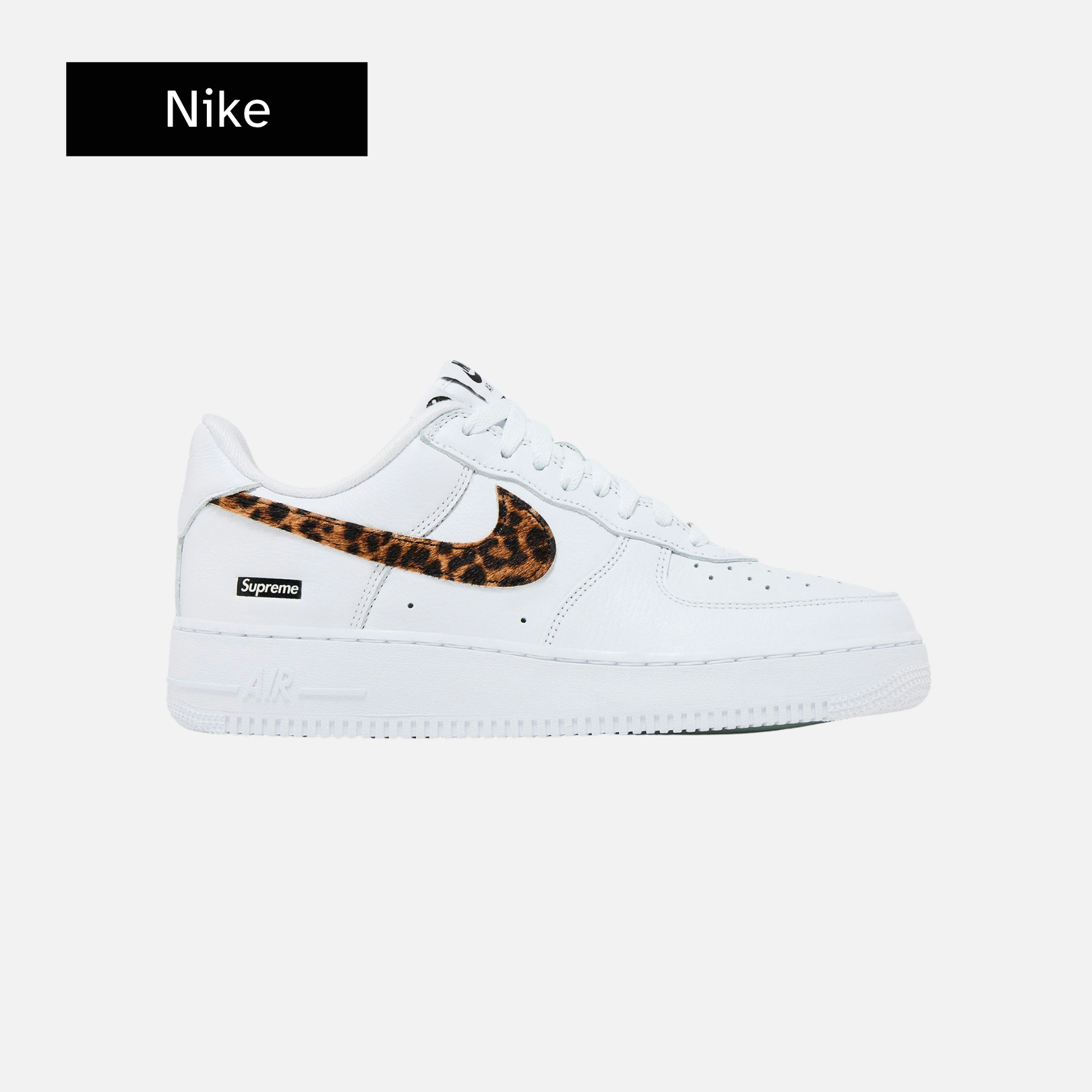Supreme x GOODENOUGH x Nike Air Force 1 Low 'White Cheetah Print'