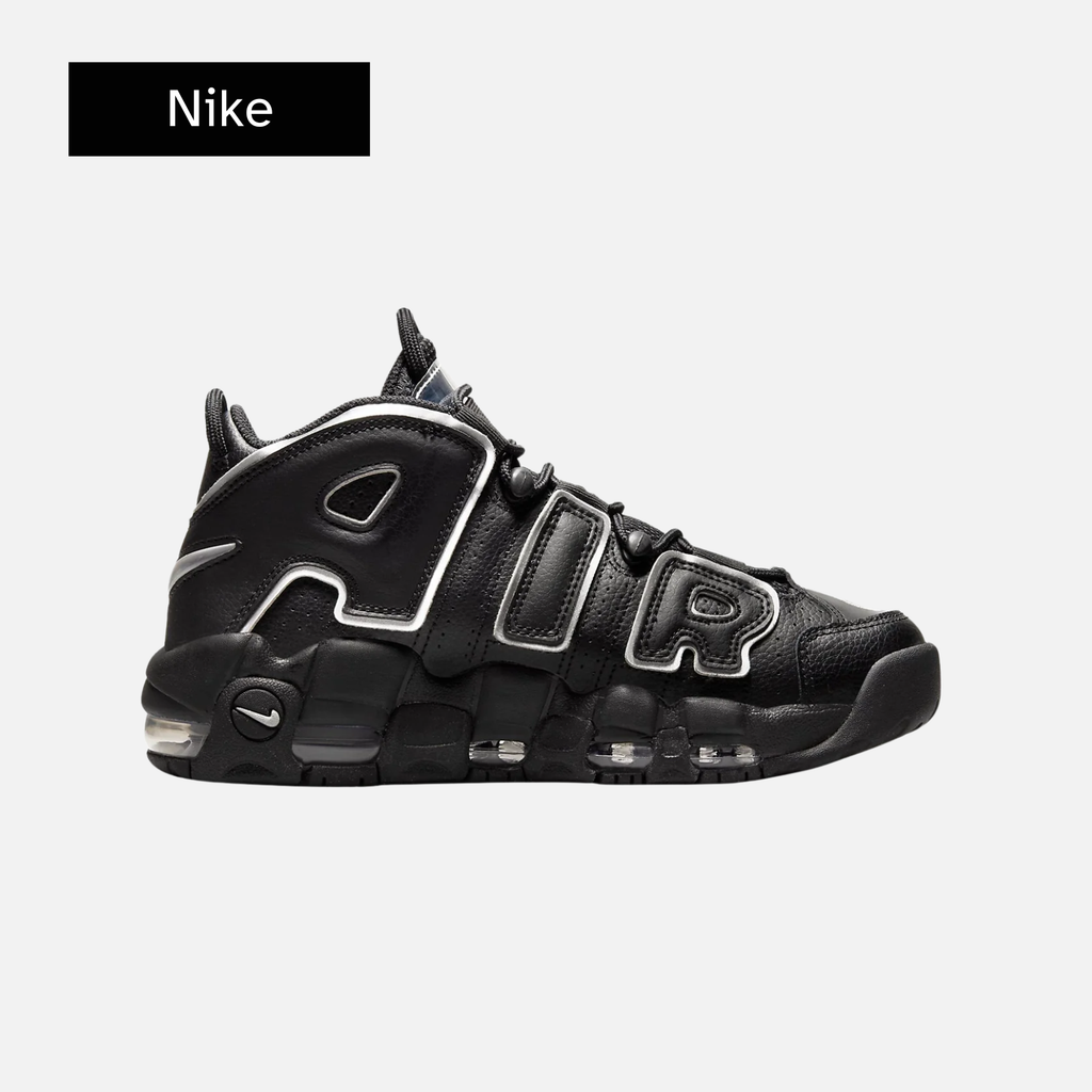 Nike Wmns Air More Uptempo 'Black Metallic Silver'
