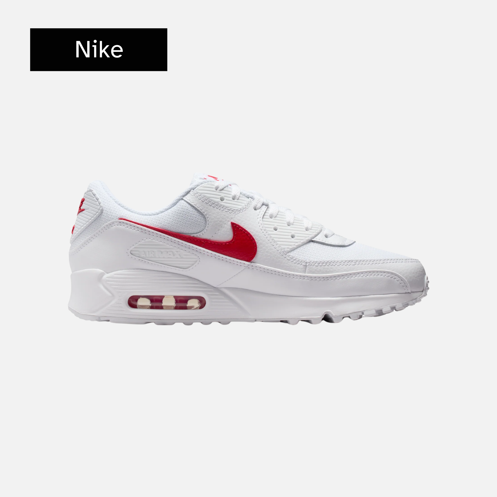 Nike Air Max 90 "White University Red"