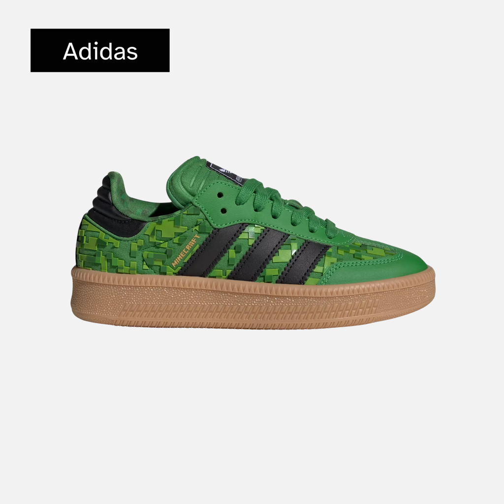 Minecraft x adidas Samba XLG J 'Green Core Black Cloud White