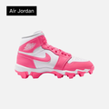 Air Jordan 1 Mid Cleat GS 'White Sunset Pulse'