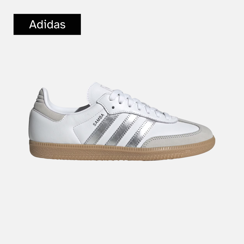adidas Samba OG Wmns 'White Silver Metallic Grey'