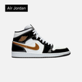 Air Jordan 1 Mid Patent SE 'Black Gold'