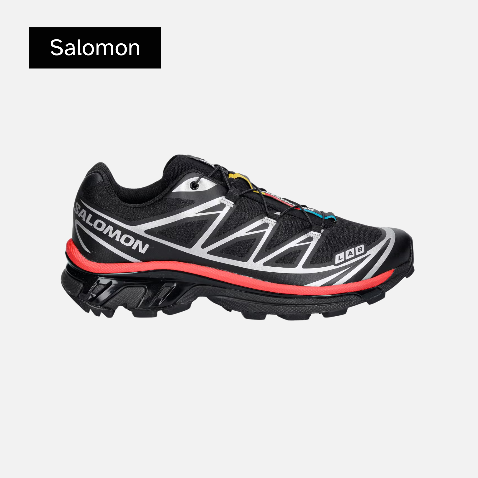 Salomon XT-6 'Black Fiery Red Silver'