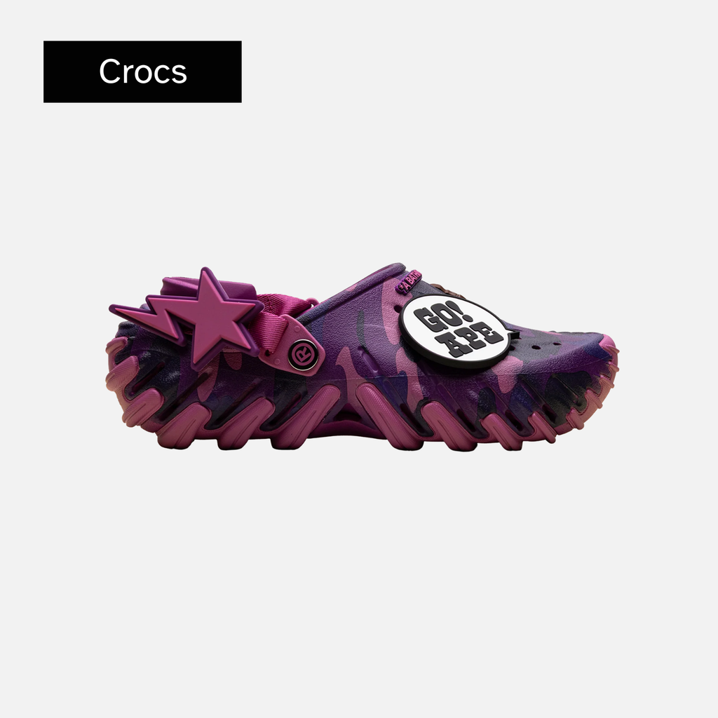 BAPE x Crocs Echo RO Clog 'Purple Camo'