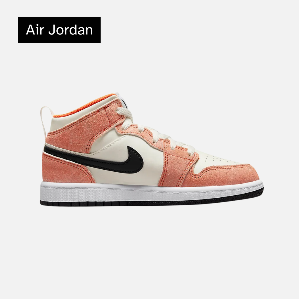 Air Jordan 1 Mid SE PS 'Orange Suede'