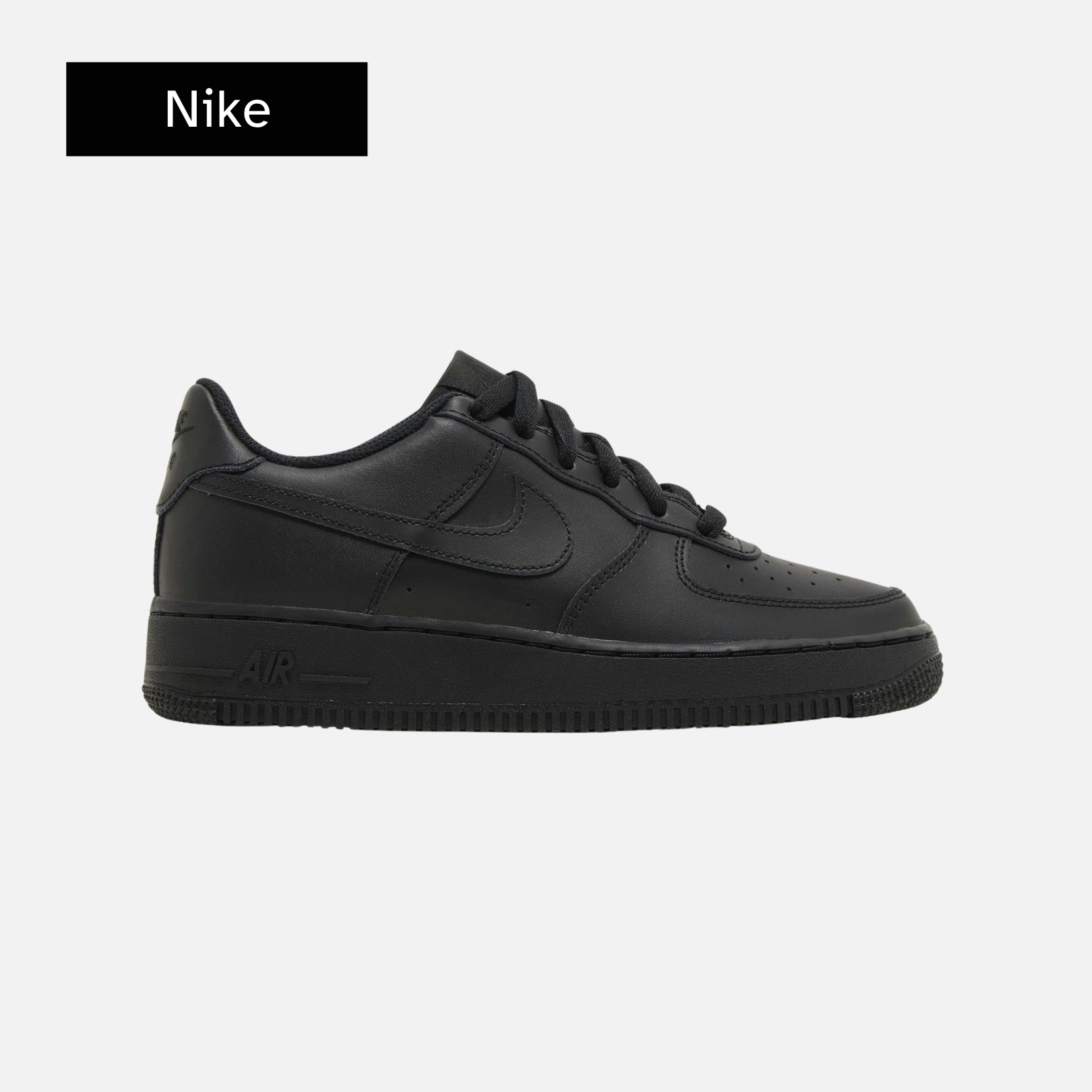 Nike Air Force 1 LE GS 'Triple Black'