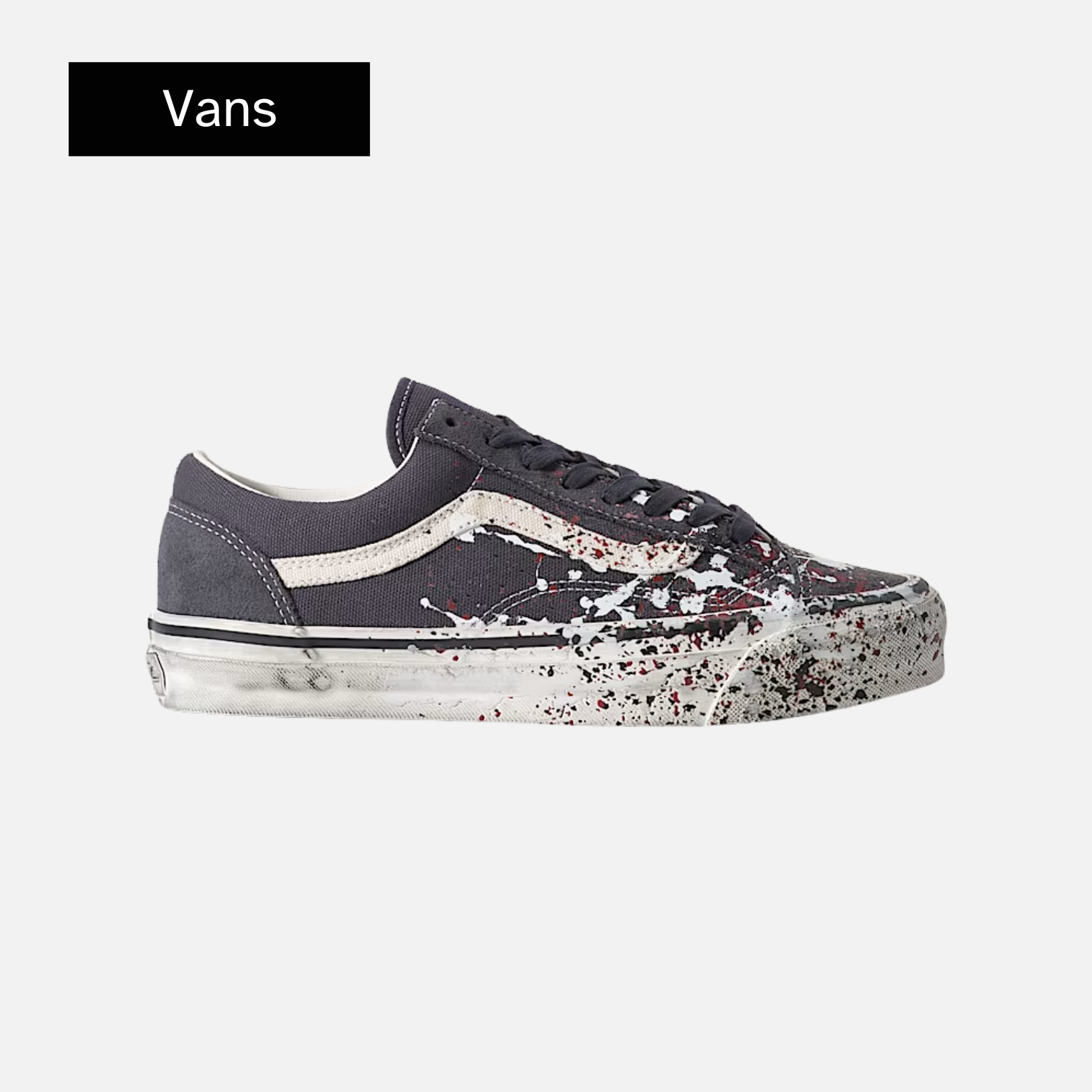 Vans Old Skool 36 Paint Splatter 'Paint Splatter Charcoal Grey'