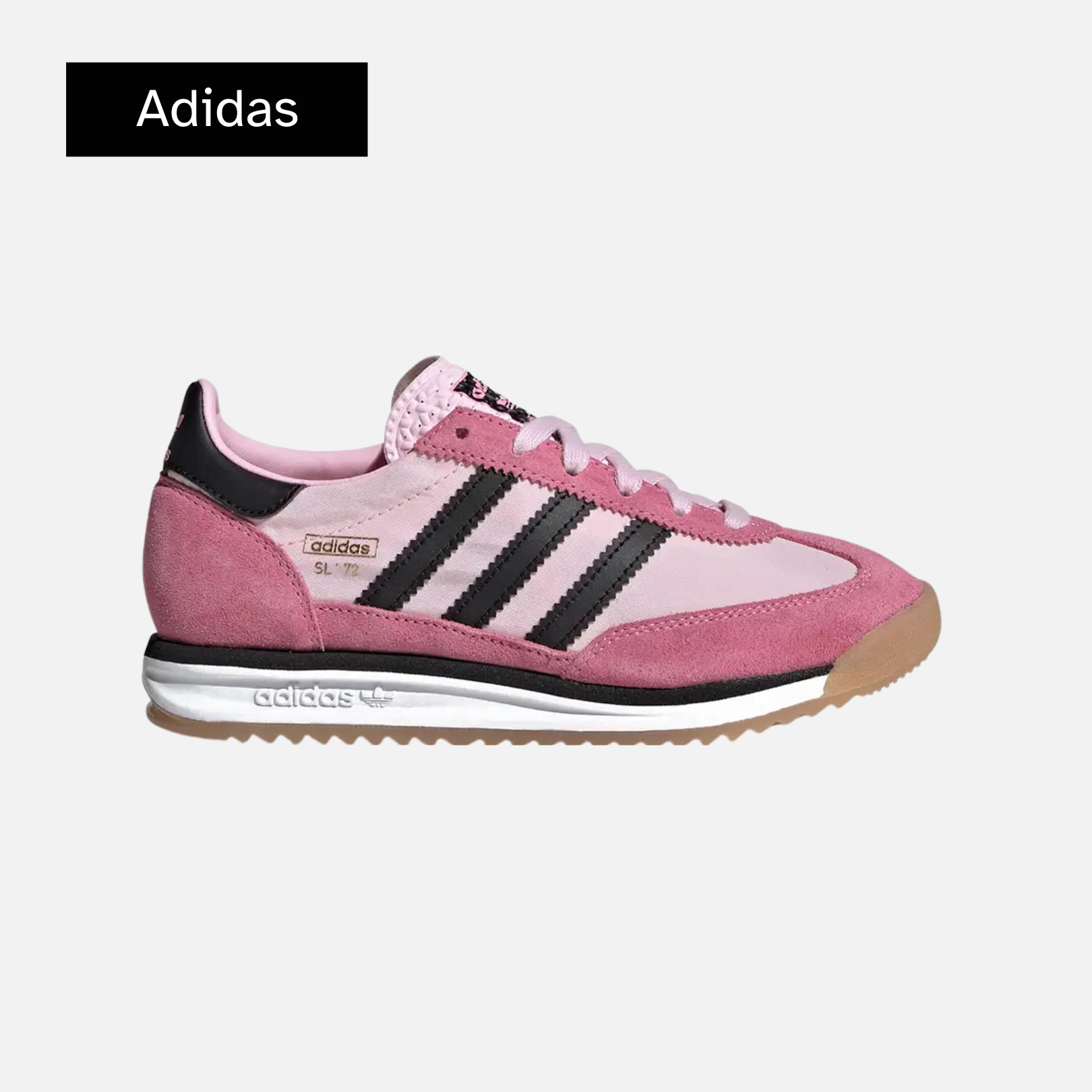 adidas SL72 RS J 'Clear Pink Black'