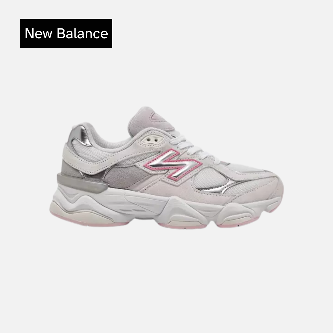 New Balance 9060 Casual Shoes Pink/Grey Grade School