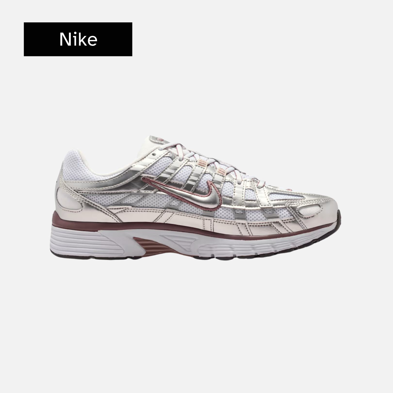 Nike Wmns P-6000 'White Metallic Silver'