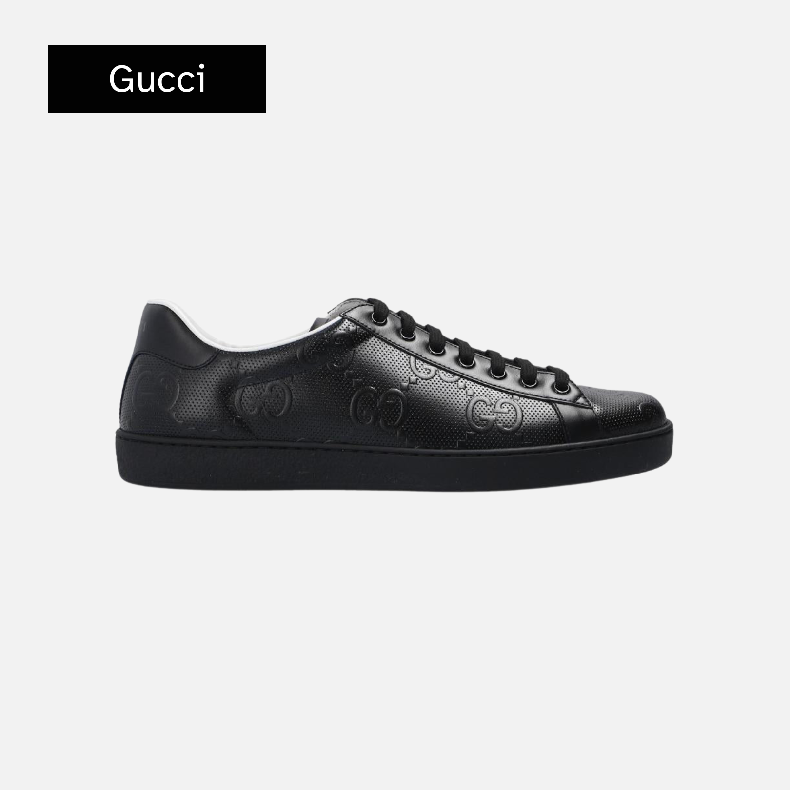 Gucci Ace 'GG Embossed - Black'