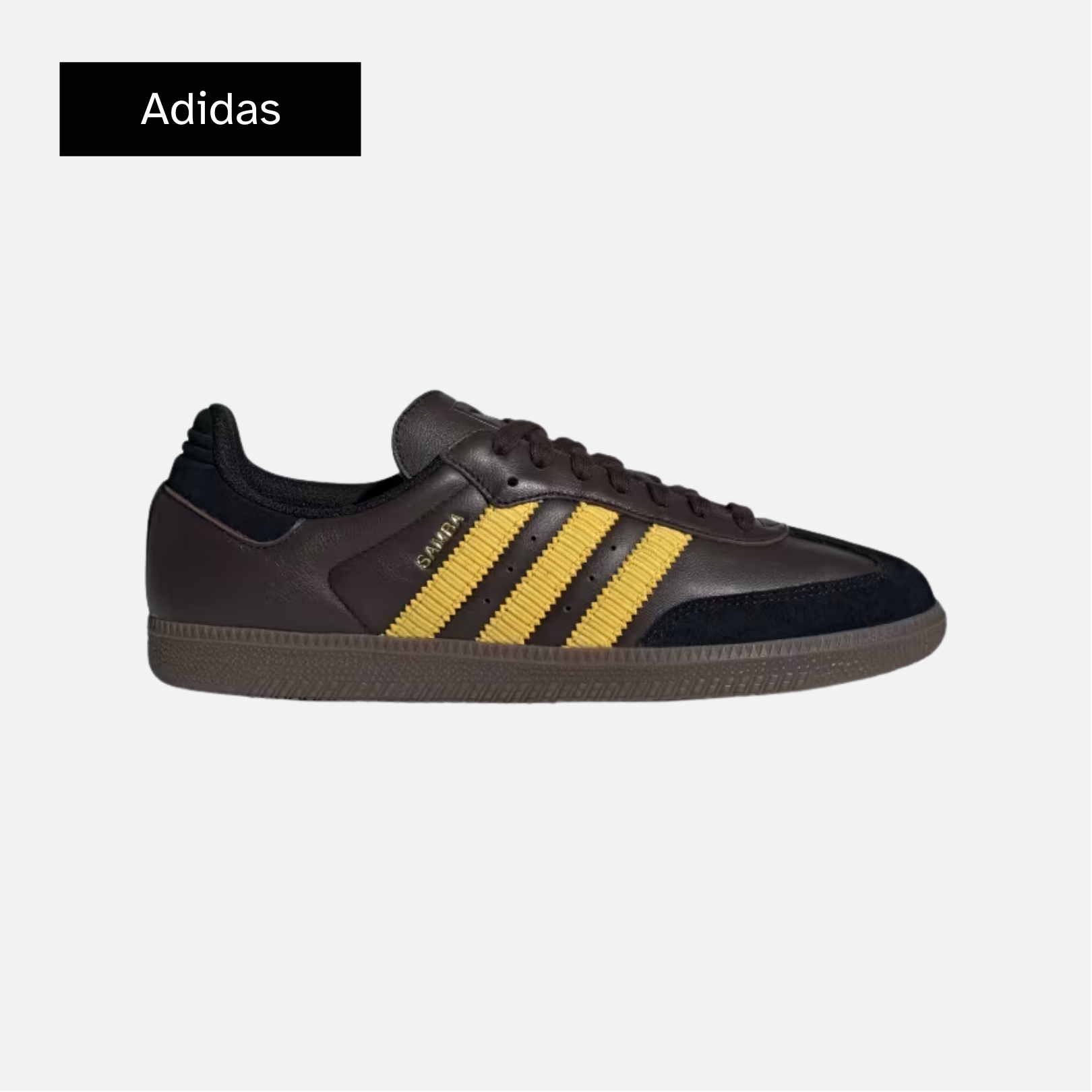 Adidas Wmns Samba OG 'Shadow Brown Powder Yellow'