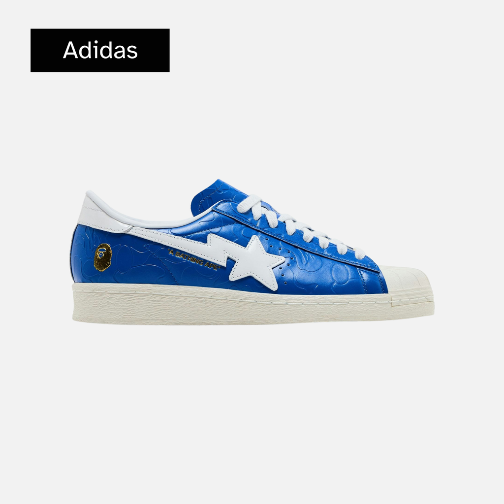 BAPE x adidas Superstar Vintage 'Blue White'