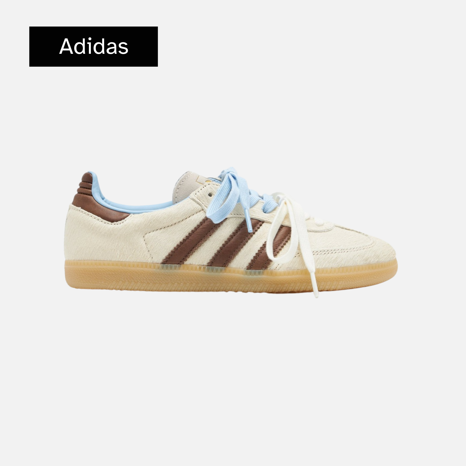 adidas Samba OG Cream White Earth Strata Pony Hair WMNS