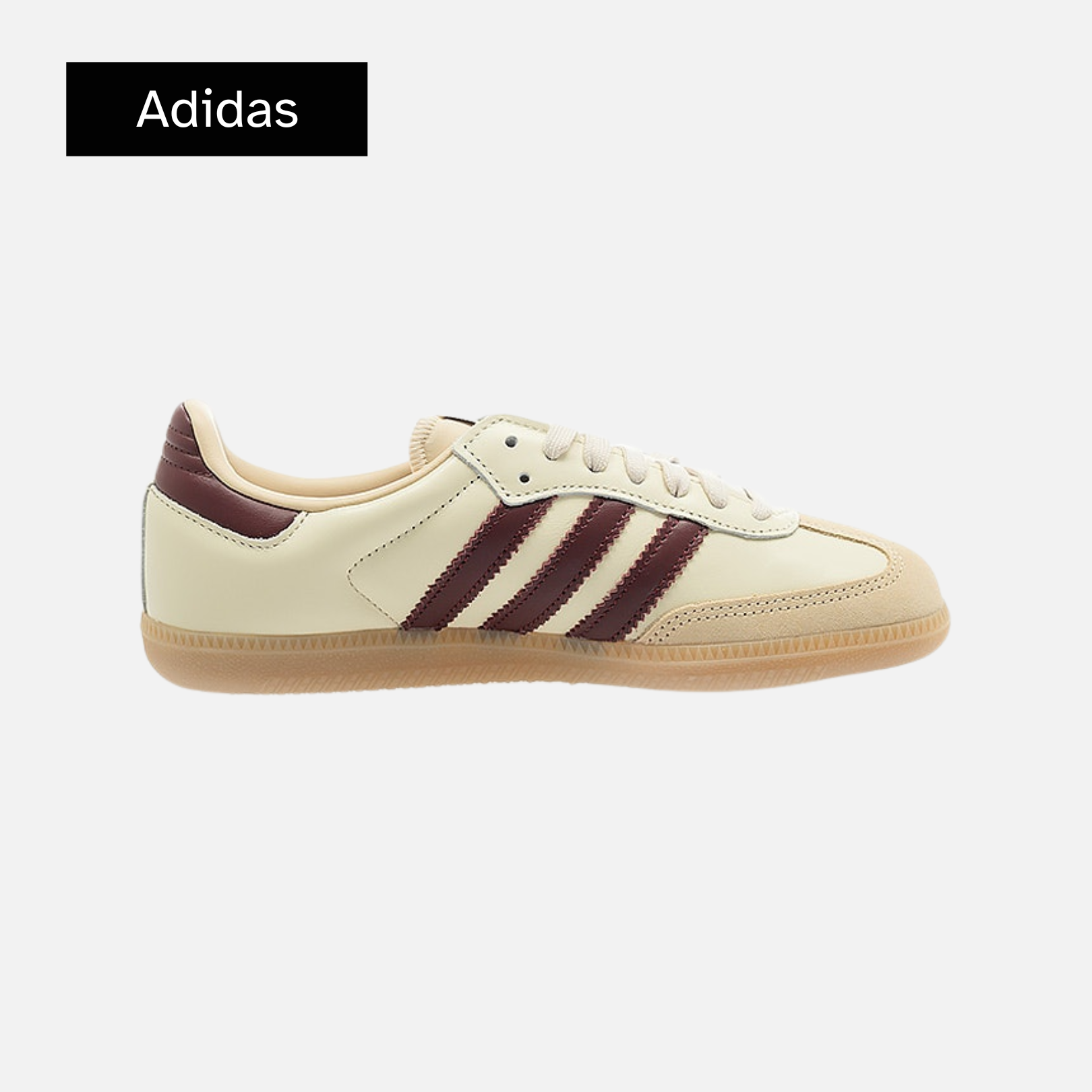 adidas Samba OG 'Wonder White Shadow Red Gum'