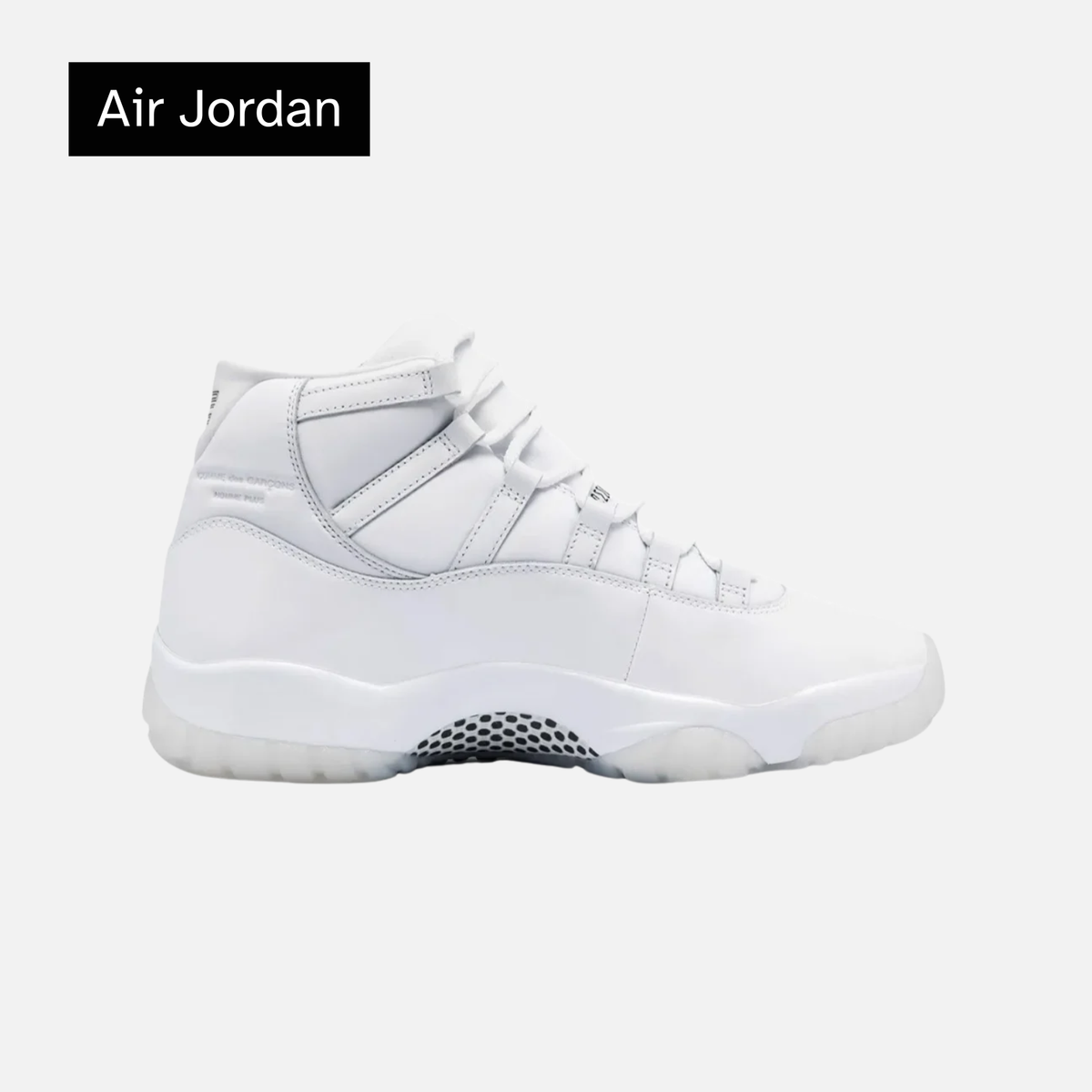 Comme des Garçons x Air Jordan 11 Retro 'White'