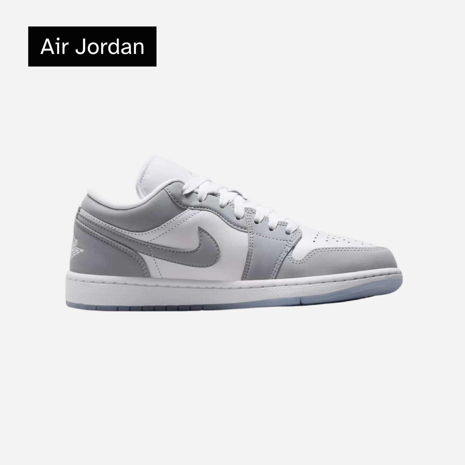 Wmns Air Jordan 1 Low 'White Wolf Grey'