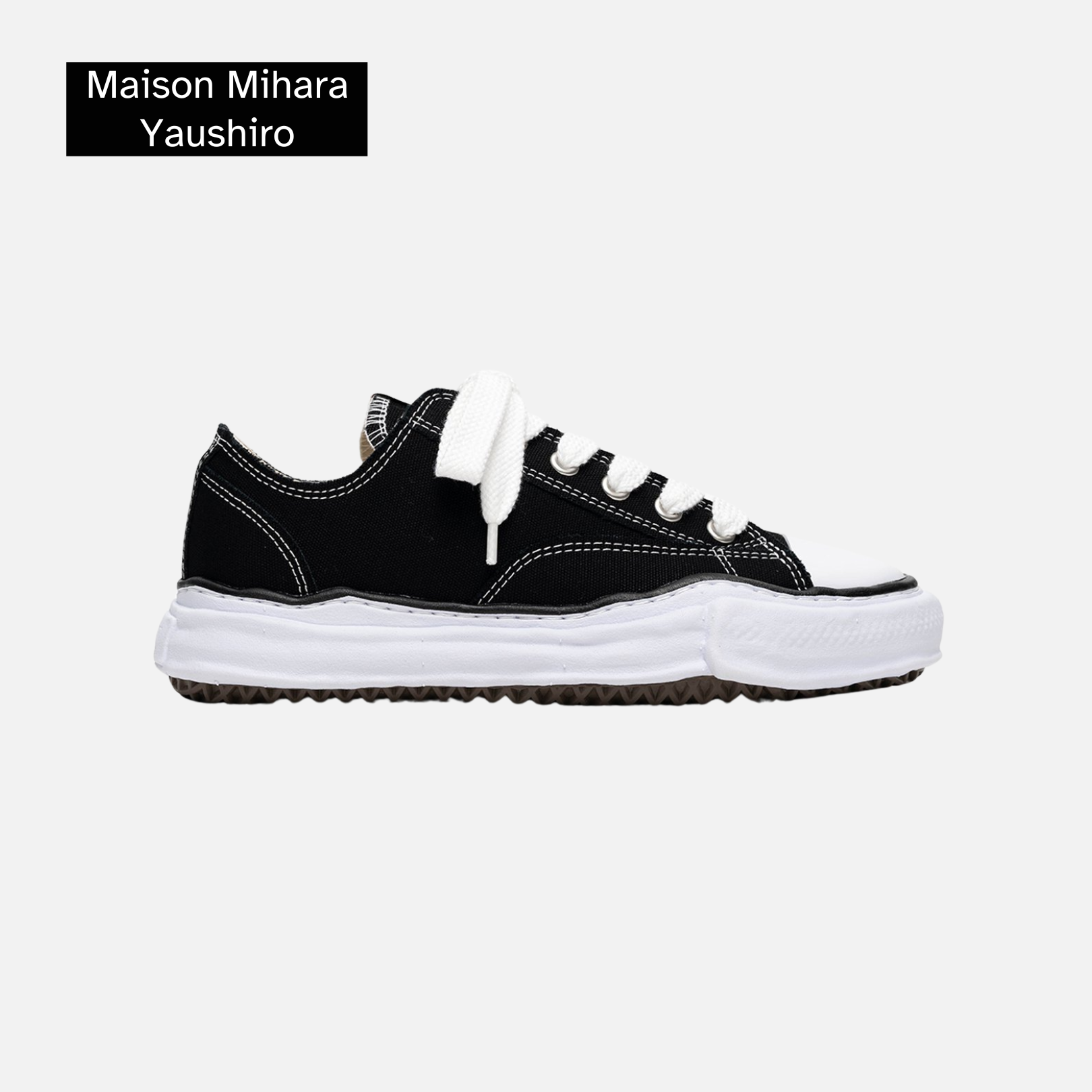 Maison Mihara Yasuhiro Peterson OG Sole Canvas Low 'Black'