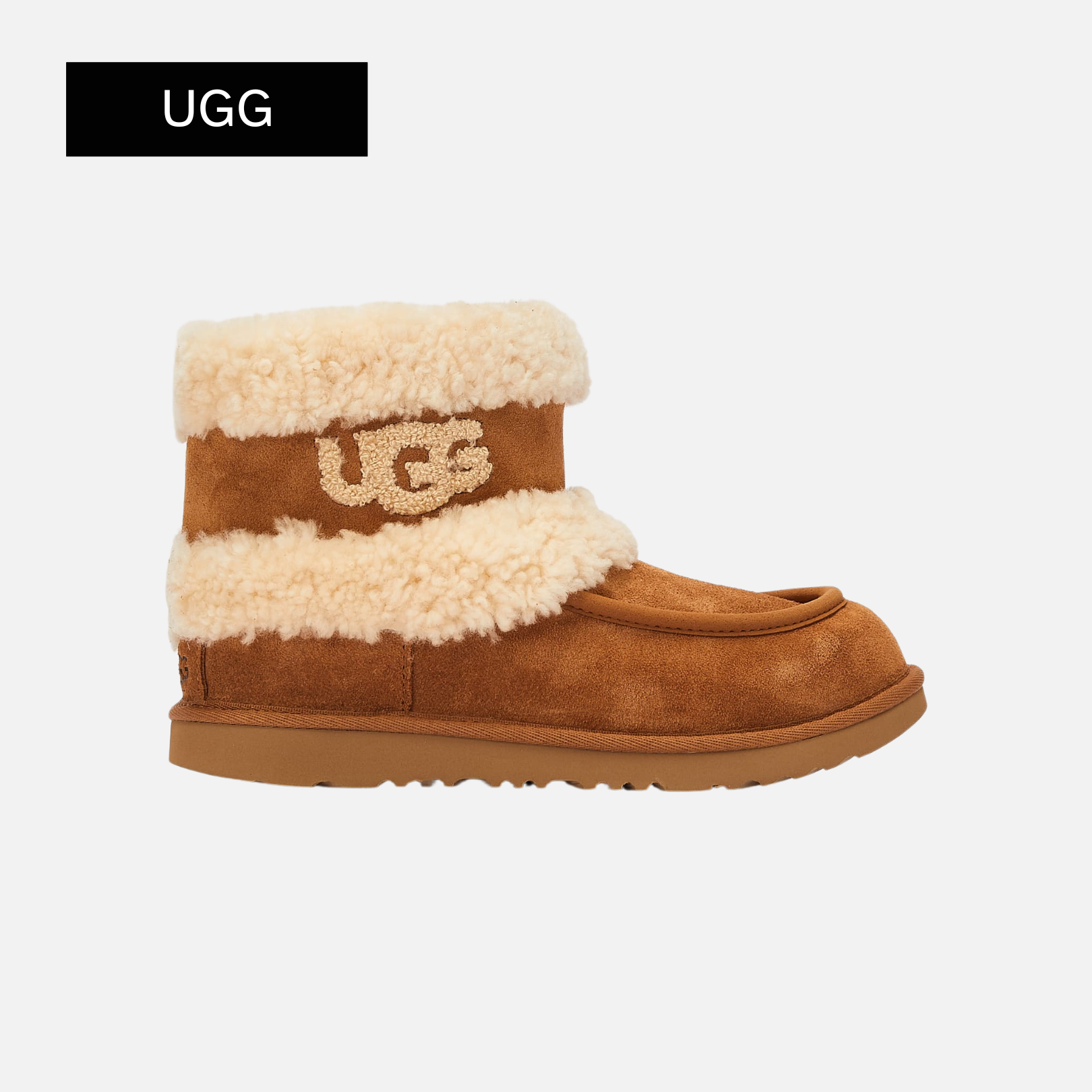 UGG Ultra Mini Fluff Boot Kids 'Chestnut'