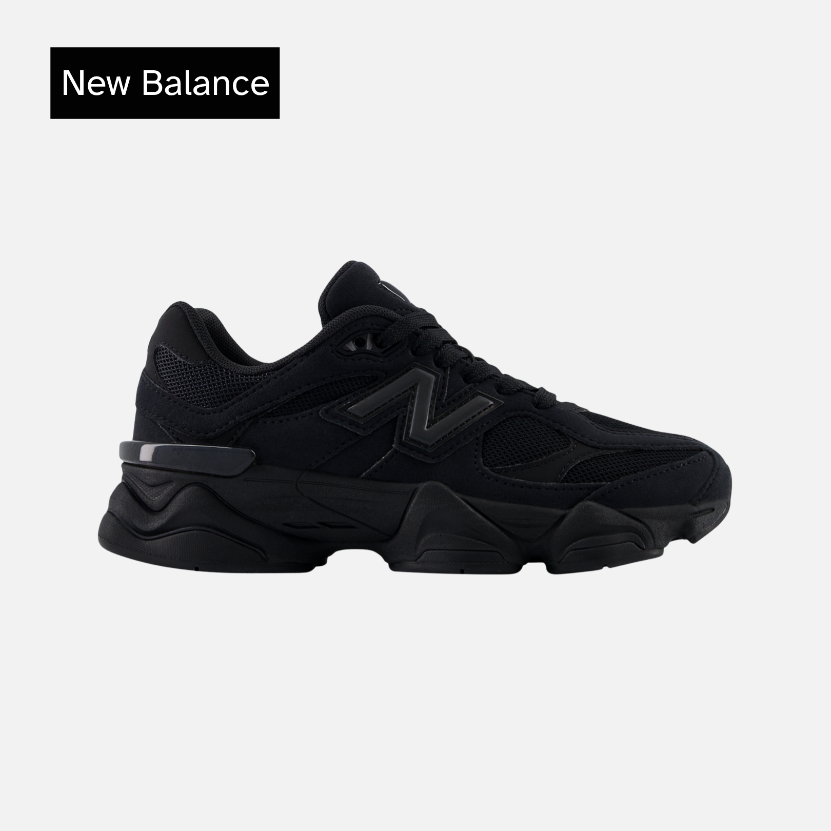 9060 Big Kid 'Triple Black Suede'