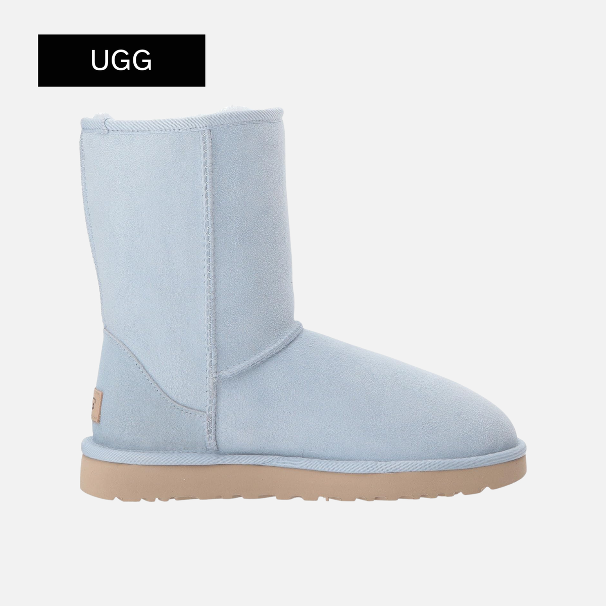 UGG-(WMNS) UGG Classic Short II Fleece Sky Blue
