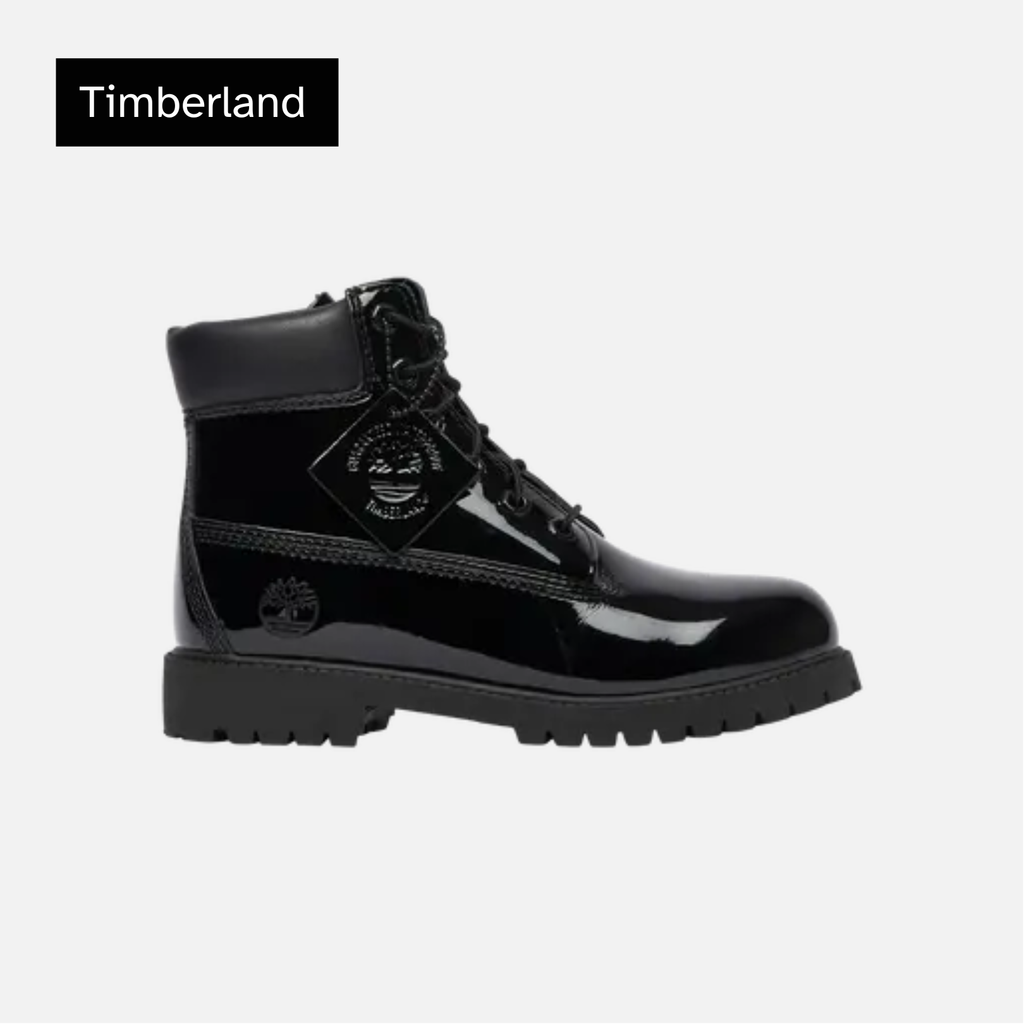 Timberland 6 Inch Premium Waterproof Boot Youth 'Black Patent Leather'