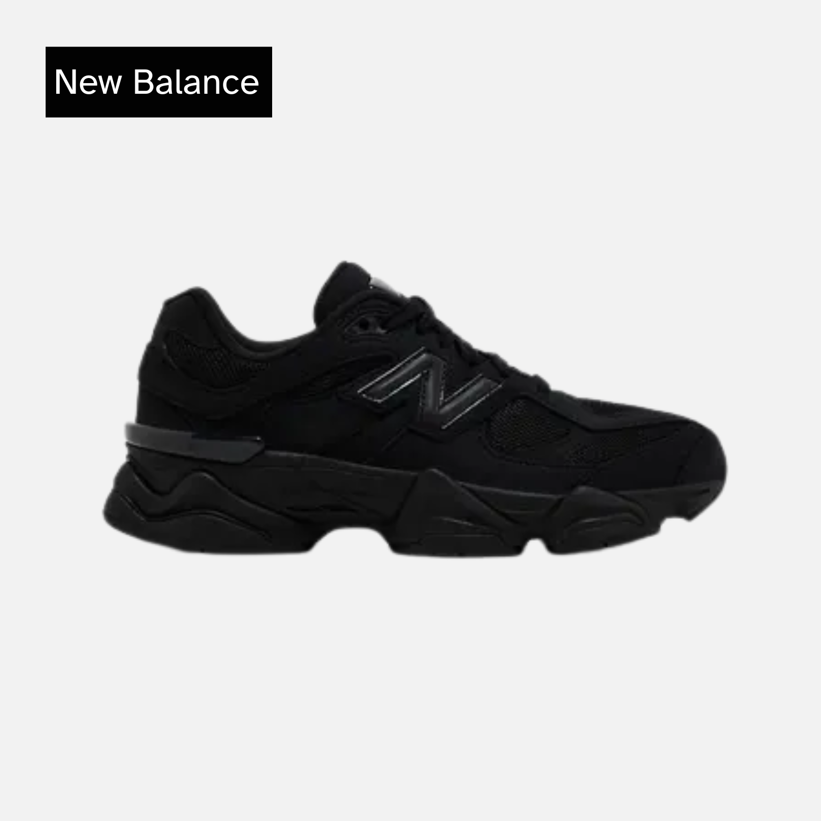 9060 Big Kid 'Triple Black Suede'