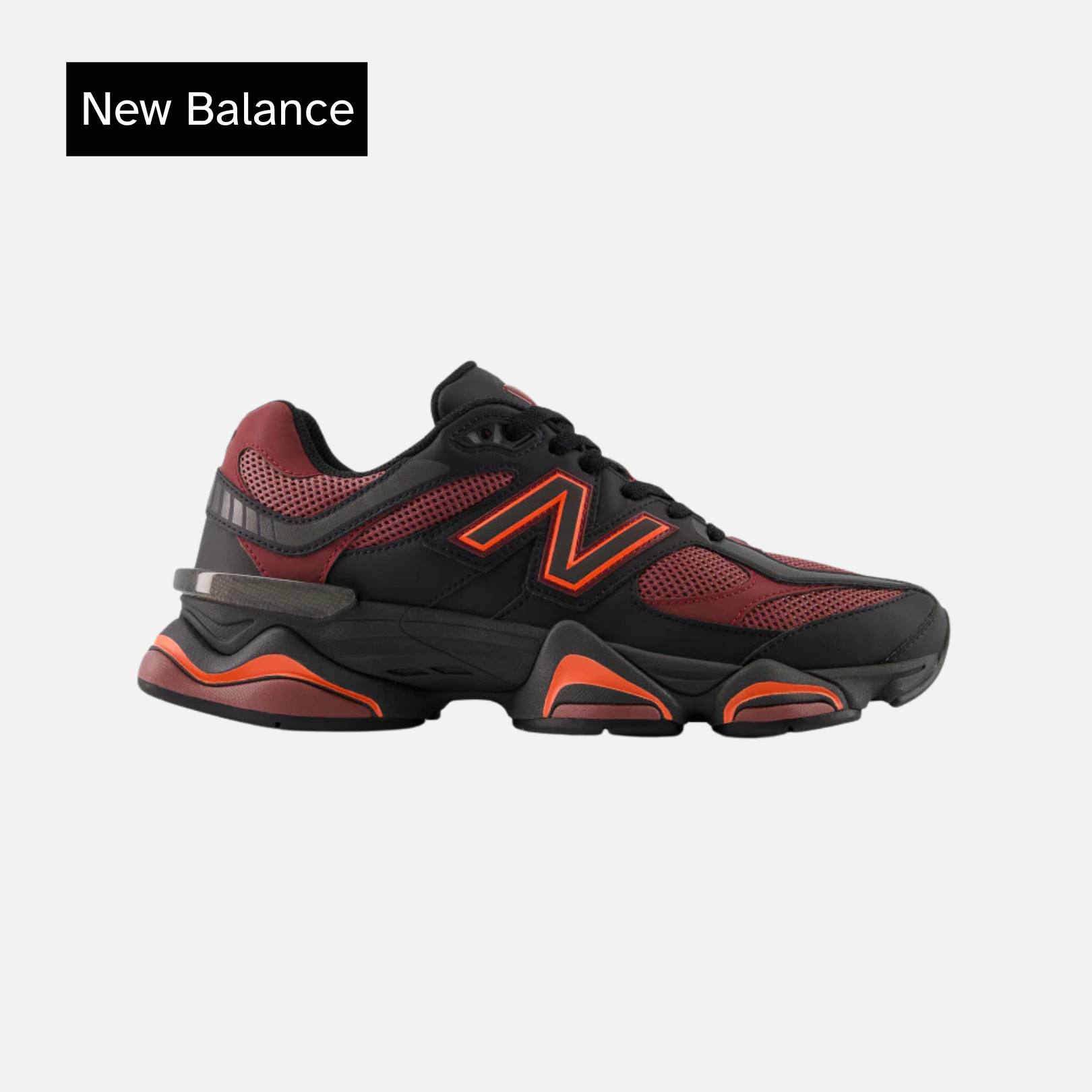 New Balance 9060 'Black Washed Burgundy'