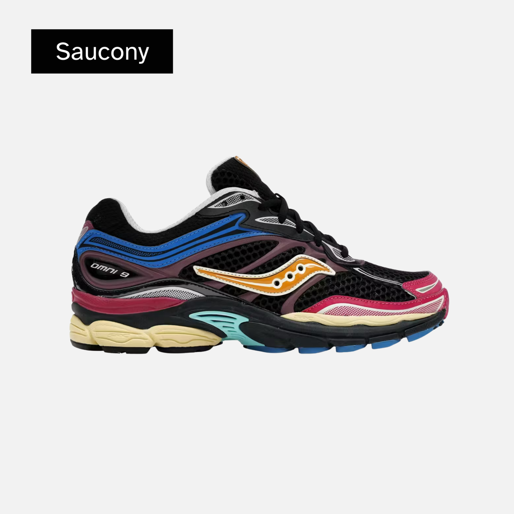 Saucony ProGrid Omni 9 'Multi-Color Black' Foot Locker Exclusive