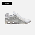 Nike Shox R4 'White Metallic Silver' 2024