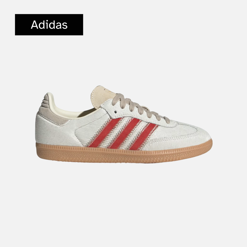 adidas Wmns Samba OG 'Pony Hair Pack - Wonder Beige Better Scarlet'